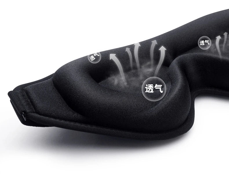 3D Sleep Mask Blindfold Sleeping Aid Eyepatch Eye Cover Sleep Patches Eyeshade Breathable Face Mask Eyemask Health Care for Rest