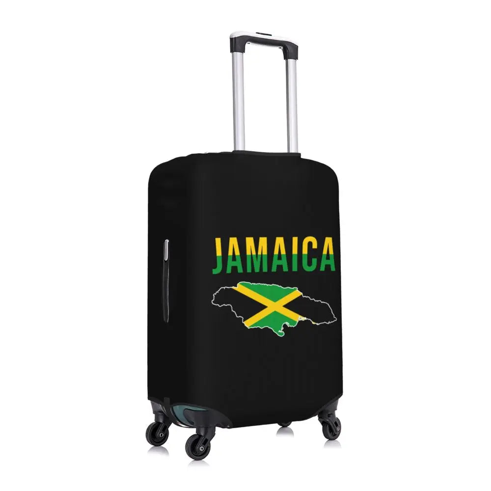 Custom Cute Jamaica Rasta Judah Lion Rastafari Flag Luggage Cover Protector Dust Proof Travel Suitcase Covers