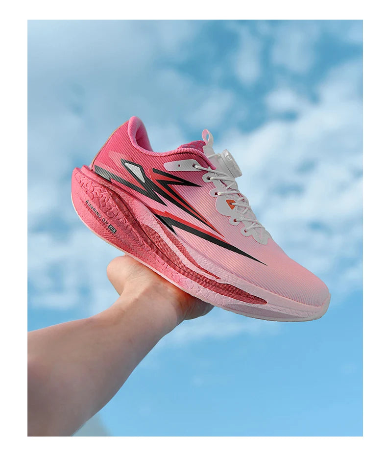 Running Sneakers Men Lightweight Breathable Wear-Resistant Carbon Plate Shoes Comfort Marathon Athletic Sports Shoes for Man