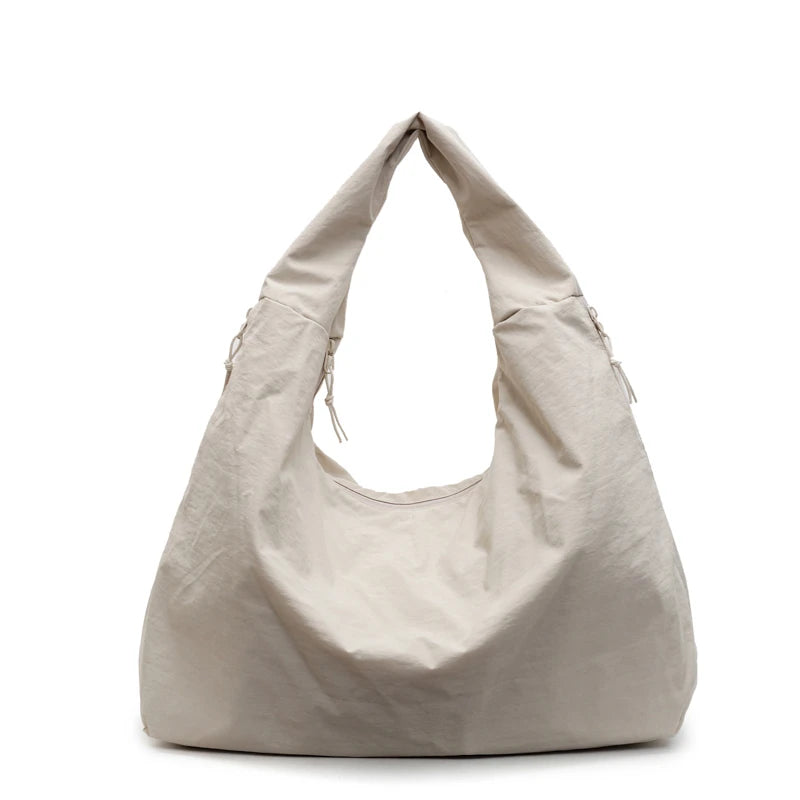 Japanese Fashion Casual Nylon Tote Bag Women 2025 New Style Trend All-match Large Capacity Underarm Bag Commuter Shoulder Bag