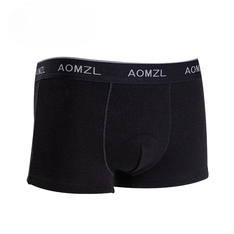 Mens Boxer Underwear Fleece-Lined High Waisted Winter Thickened Shorts U Convex Pouch Lingerie Underpants Breathable Panties