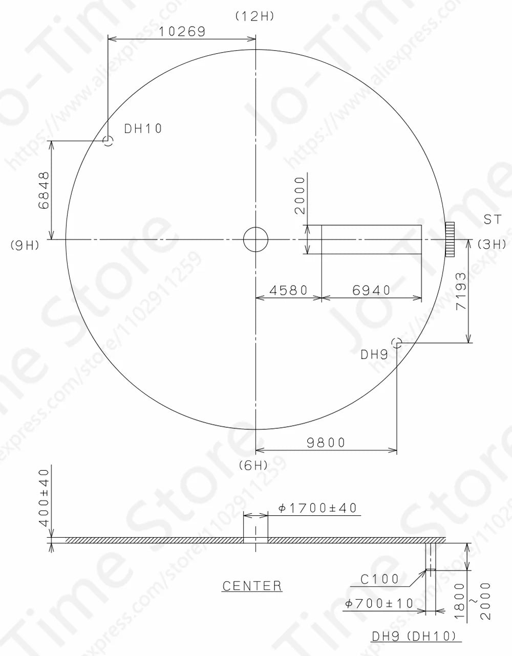 Miyota 2305 Standard Quartz Movement Day-Date Display Japan Origin Spain And English 2305-20A