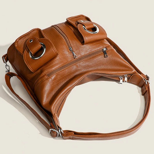 Large Capacity Convertible Women's Shoulder Crossbody Bag Multifunctional Travel Purses and Handbag Backpack Student Backpack