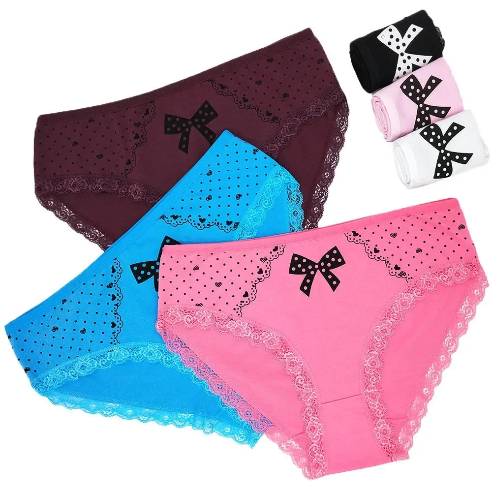 Cotton Panties Plus Size Underwear Women Briefs High Waist Panty Woman Lingerie Lady Girl Intimate 4XL 3XL 2XL 6 Pieces/Lot