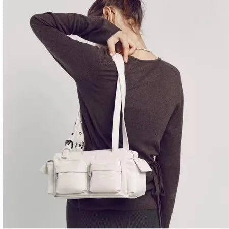 NEW Korean Star's Same Crossbody Bag Samoondoh Trendy Cool Motorcycle Bag Designer Y2K Handbags Casual Single Shoulder Bags