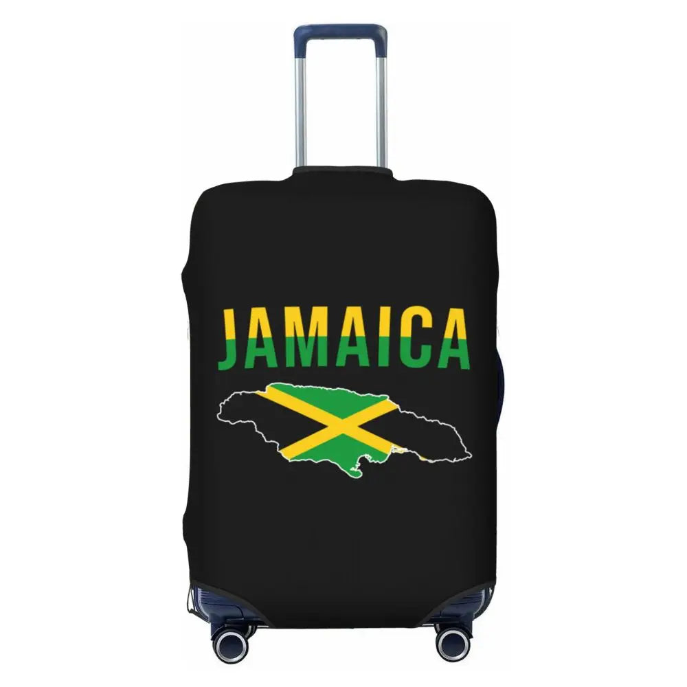Custom Cute Jamaica Rasta Judah Lion Rastafari Flag Luggage Cover Protector Dust Proof Travel Suitcase Covers