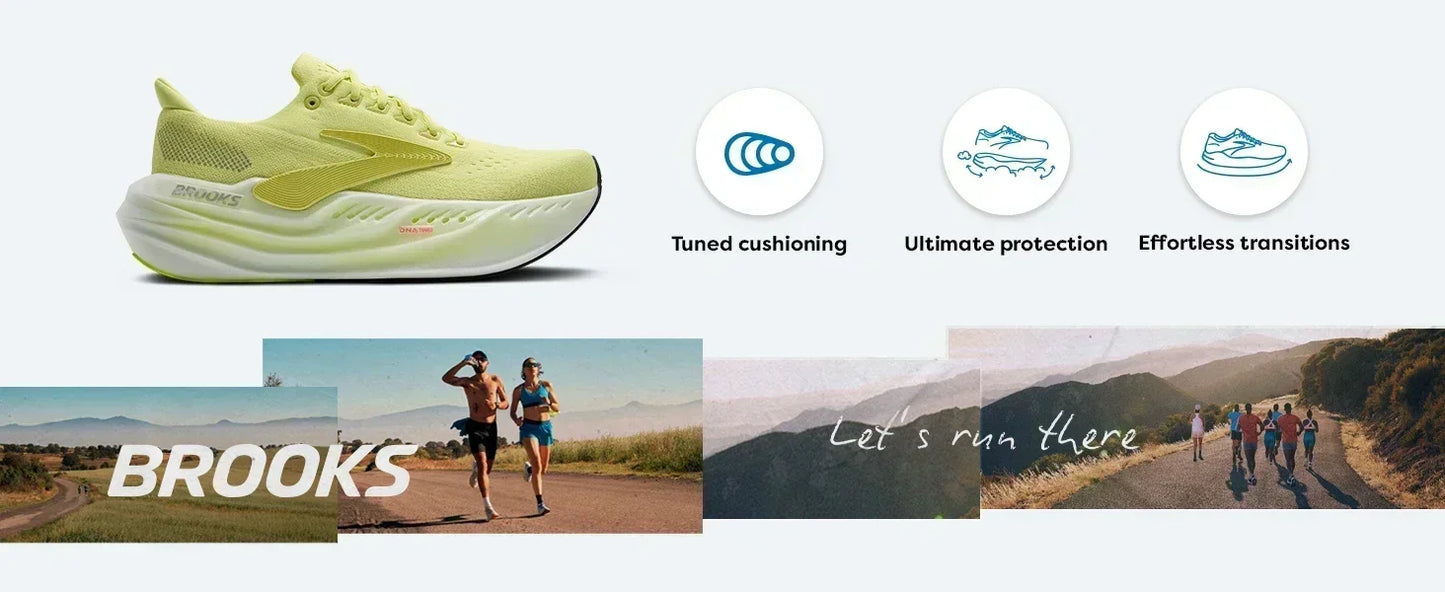 2025 BROOKS Men's Glycerin Max Casual Sneakers Shoes Suitable for Sports Training Non-slip Wear Breathable Cushioned Shoes