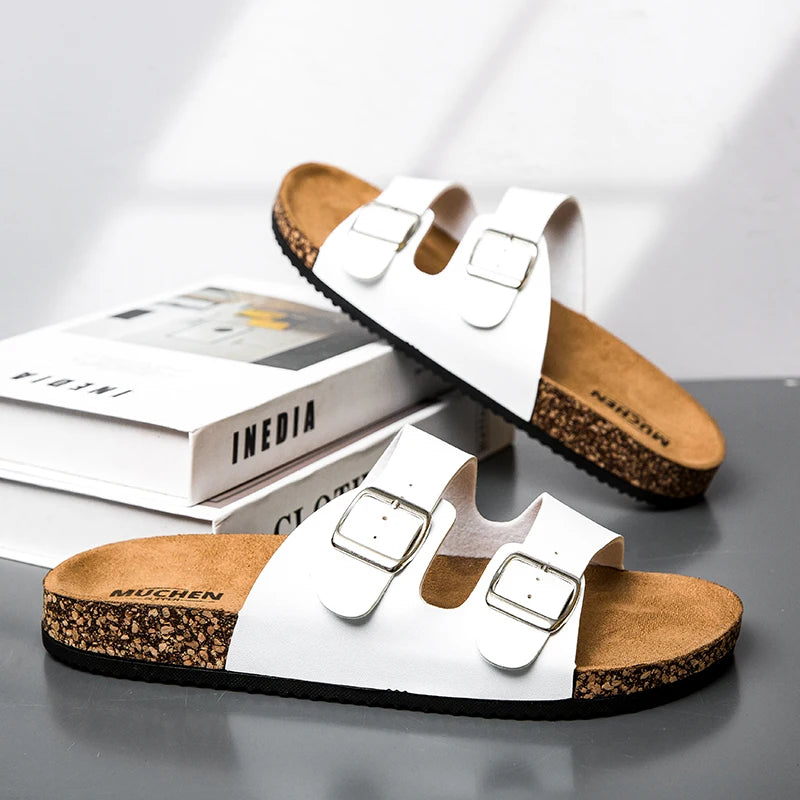 2025 new Birken slippers men's and women's classic cork flip-flops cross-border foreign trade couple out slippers
