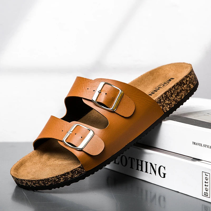 2025 new Birken slippers men's and women's classic cork flip-flops cross-border foreign trade couple out slippers