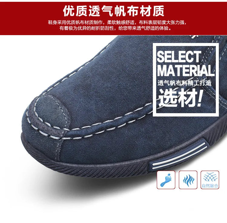 Men Shoes Casual Walking Flats Slip-on Canvas Shoes Spring Summer Breathable Lightweight Loafers Male Sneakers Zapatos De Hombre