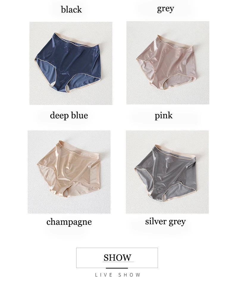 Women's Sexy Traceless Natural Silk Thin Breathable Skincare High Waist Traceless Triangle Pants