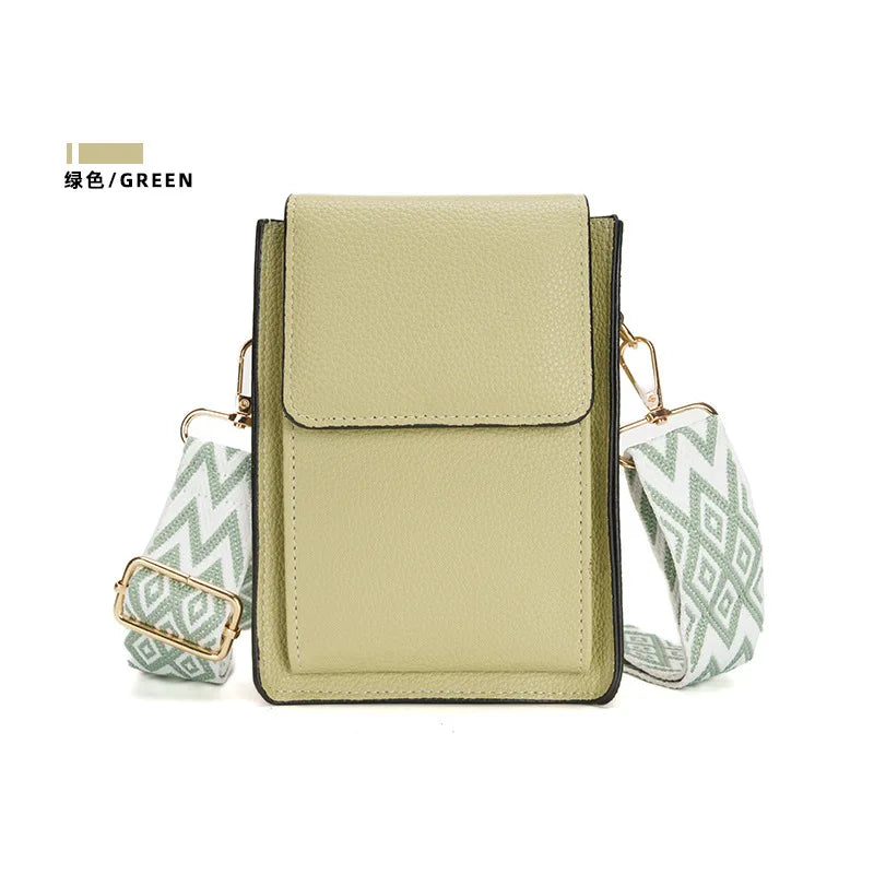Multi-Card Slot Mobile Phone Bag Women's Niche Single Shoulder Thin Crossbody Bag Simple Multi-Functional Adjustable Shoulder Strap Large Capacity