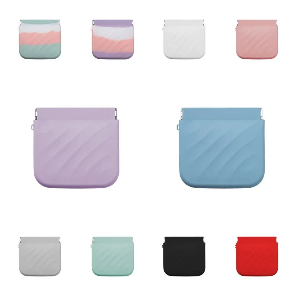 Silicone Mini Cosmetic Bag Makeup Bag Travel Supplies Lipstick Storage Bag Self-closing Storage Bag Coin Bag Change Storage