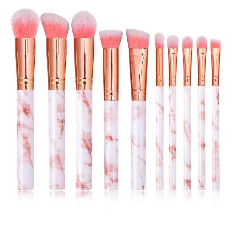 20/10/8/6Pcs Makeup Brushes Set Professional Plastic Handle Soft Synthetic Hair Powder Foundation Eyeshadow Brush Make Up Tools