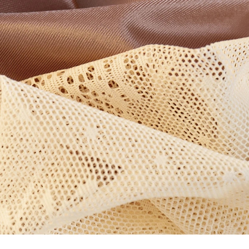 Women Sexy Lace Satin Smooth Middle Waist Panties Transparent Breathable Seamless Bow Underwear High Elasticity Soft Breifs