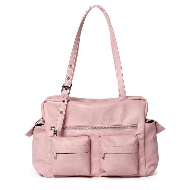 NEW Korean Star's Same Crossbody Bag Samoondoh Trendy Cool Motorcycle Bag Designer Y2K Handbags Casual Single Shoulder Bags