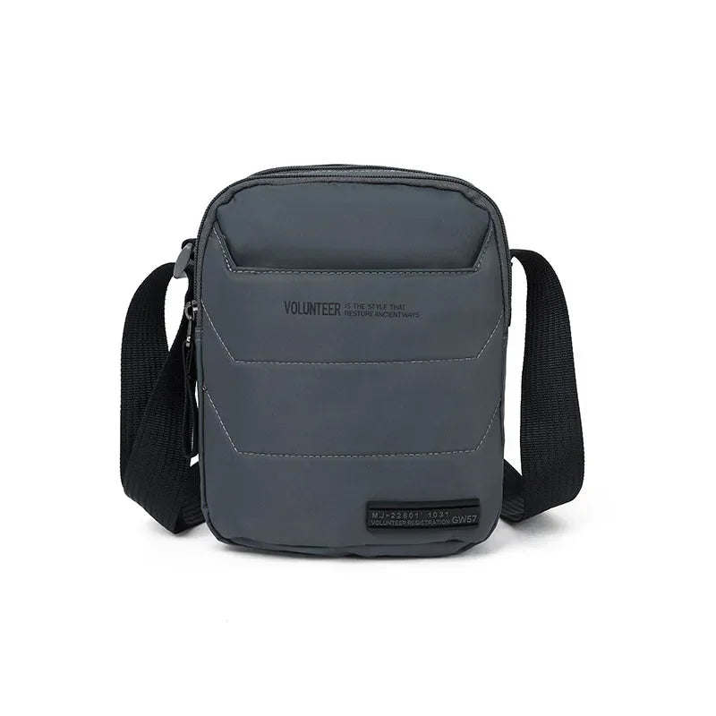 Volunteer Crossbody Bags for Men Waterproof Oxford Cloth Phone Sling Bag Male Light Weight Hiking Climbing Shoulder Bag 1713-12