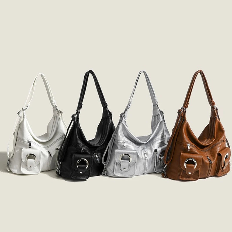 Large Capacity Convertible Women's Shoulder Crossbody Bag Multifunctional Travel Purses and Handbag Backpack Student Backpack