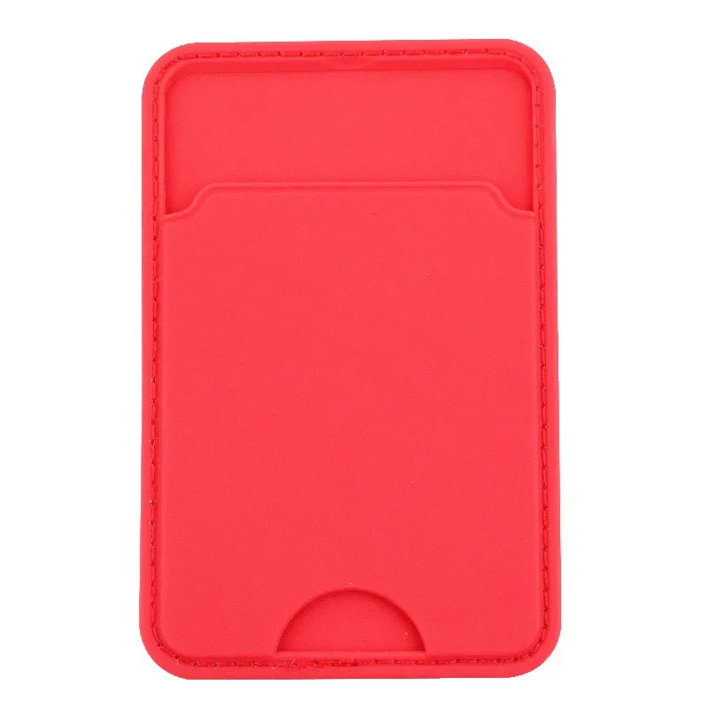 New Phone Wallet Stick on Credit Card Holder Phone Pocket for All Solid Colour Back Cards Holder Phone Card Holder Wallet Case