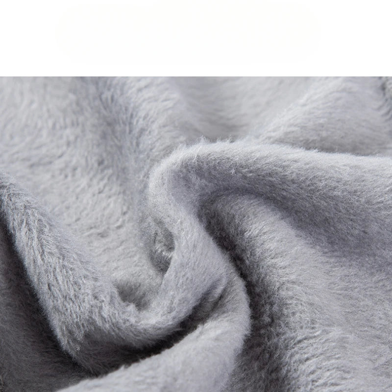 Mens Boxer Underwear Fleece-Lined High Waisted Winter Thickened Shorts U Convex Pouch Lingerie Underpants Breathable Panties