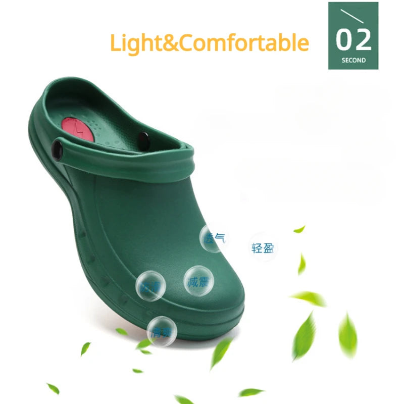 Chef Shoes Lightweight and Slip-resistant EVA Sandles for Doctors Nurses in Hospitals and Labs