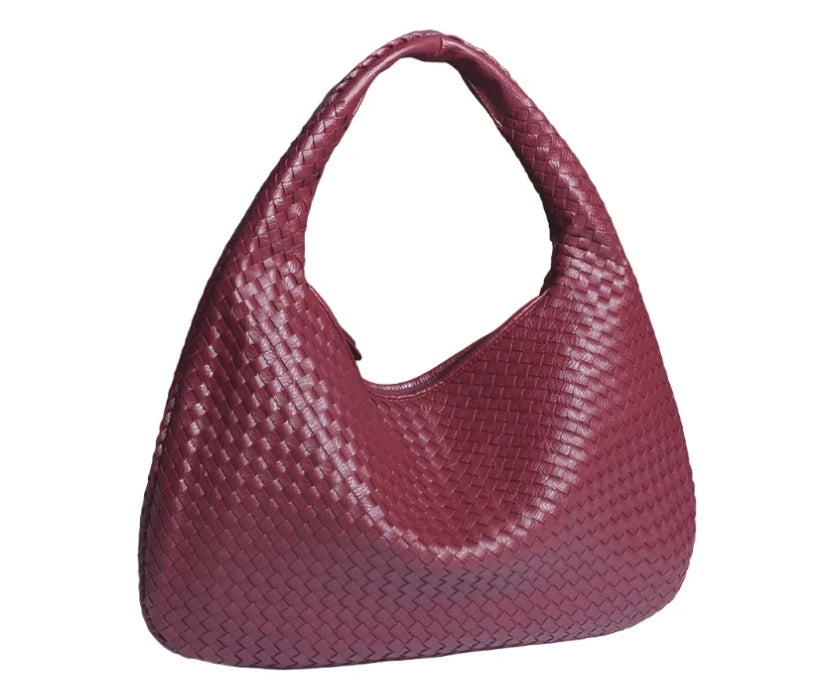 Women's woven handbag commuter bag