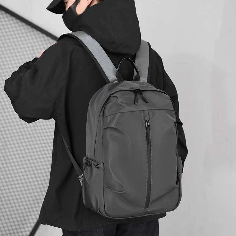 Boys' school backpack, university backpack, waterproof and lightweight black backpack, casual day bag, boys' and girls' backpack