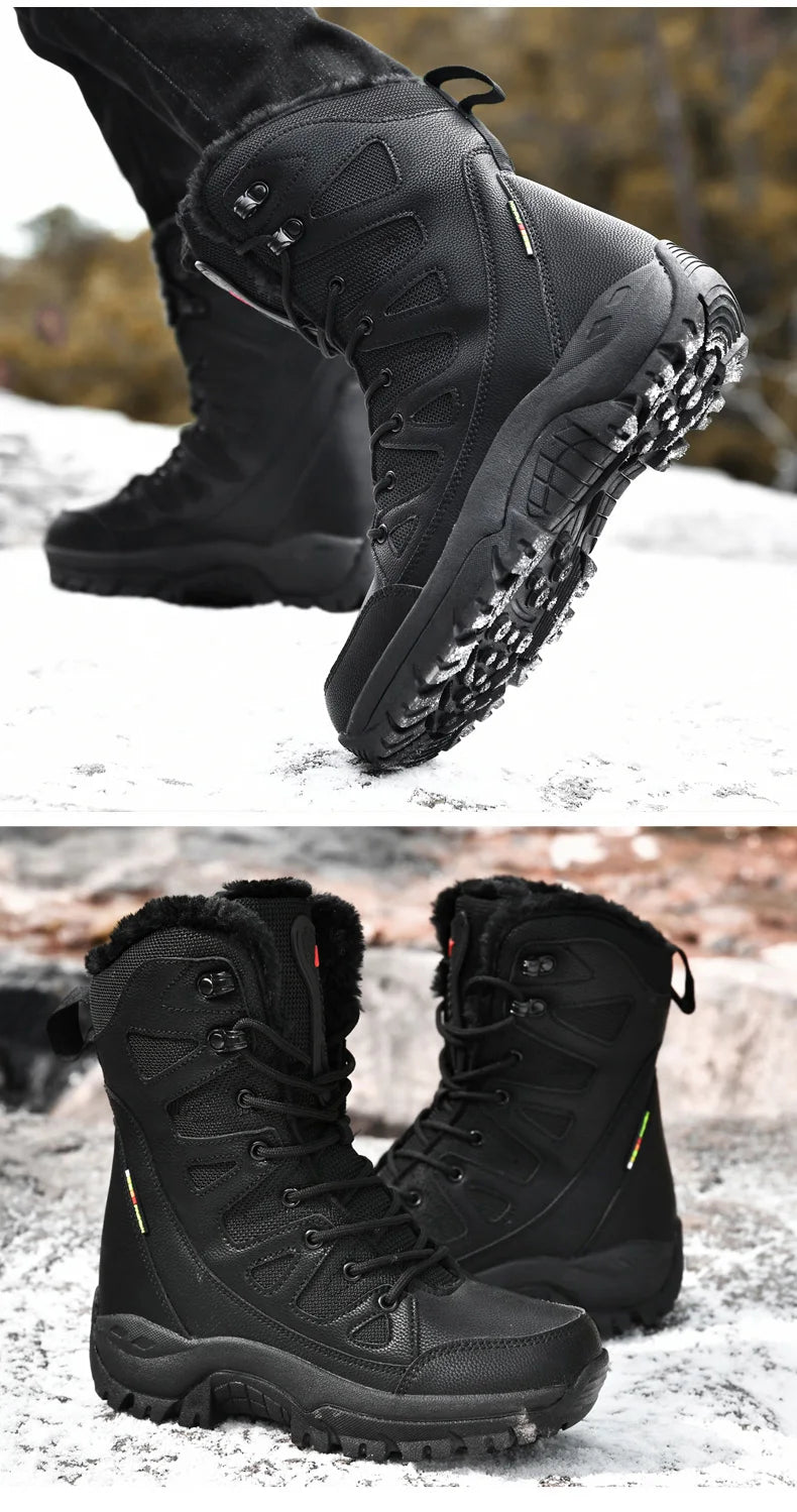 Men Tactical Boots Brand Climbing Shoes Waterproof Outdoor Ankle Male Breathable Women Motorcycle Casual Hiking Shoes Size Boot
