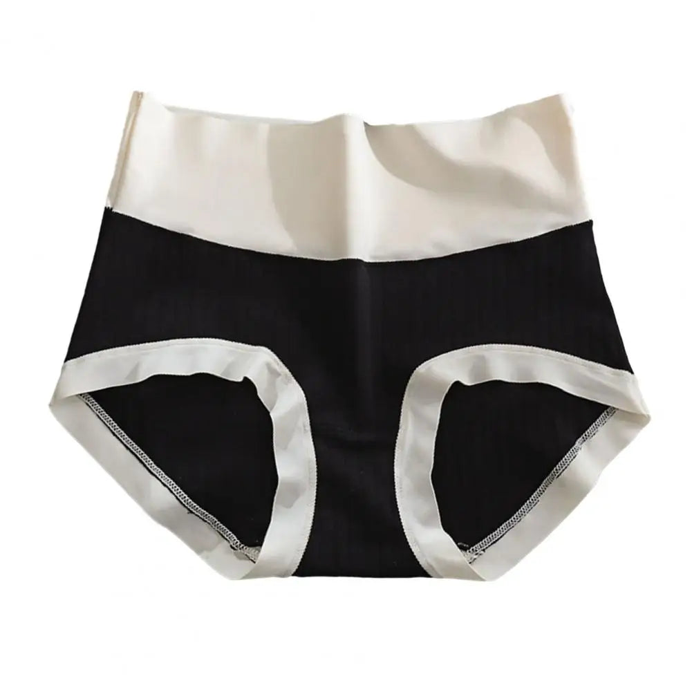 Seamless Ice Silk Jacquard Underwear Seamless High Waist Women's Panties with Tummy Control Butt-lifting Features Soft for Quick