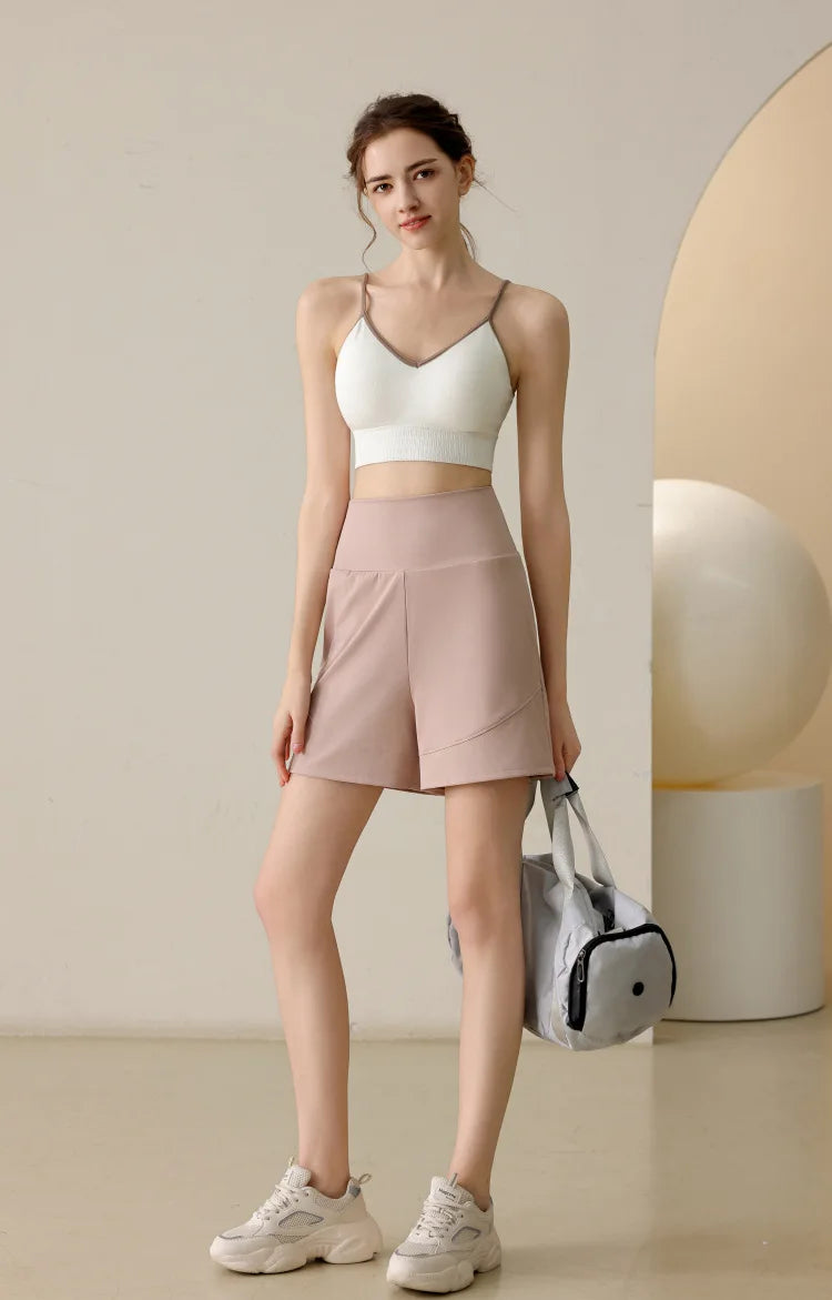 Women's Loose Fitting Slimming Nylon Sports Capris, Casual Fitness Training Pants, Running Pants, Cycling Short, Summer