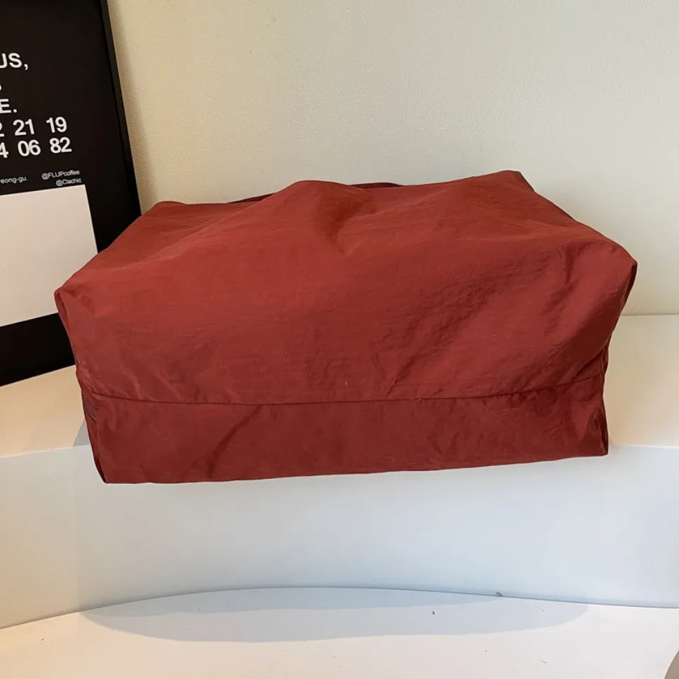 Japanese Fashion Casual Nylon Tote Bag Women 2025 New Style Trend All-match Large Capacity Underarm Bag Commuter Shoulder Bag