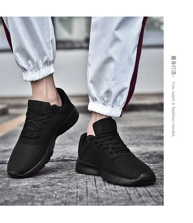 Spring New Men Casual Shoes Lace up Men Shoes Lightweight Comfortable Breathable Walking Sneakers Tenis Feminino Zapatos