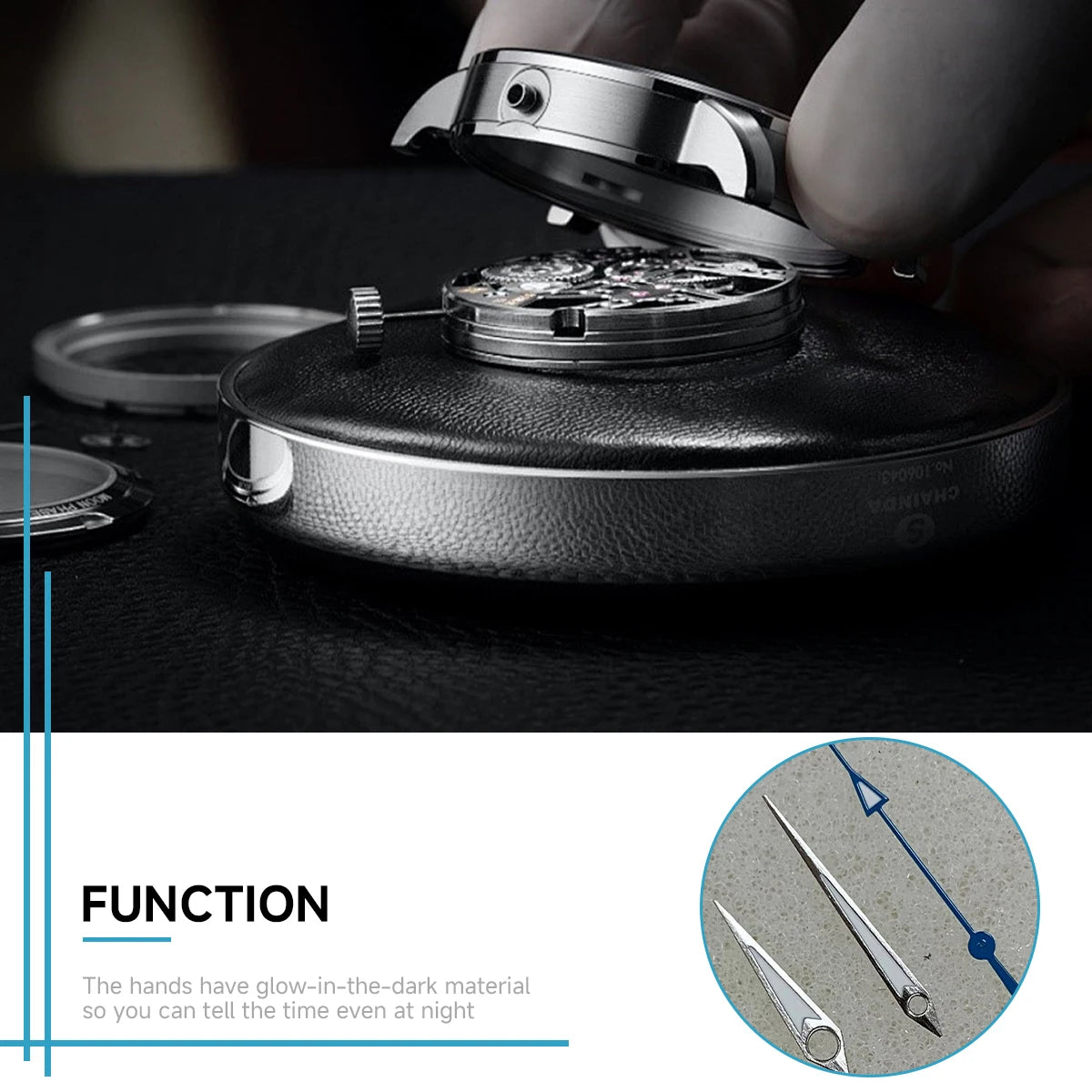 Watch Hands For NH35 NH36 Movement GS Luminous Hands Needle Silver Gold New Design Watch Accessories Hands Movement NH35/364R/7S