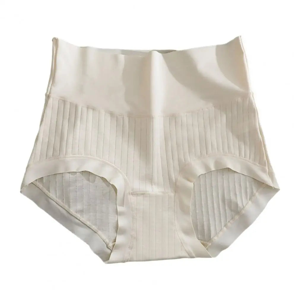 Seamless Ice Silk Jacquard Underwear Seamless High Waist Women's Panties with Tummy Control Butt-lifting Features Soft for Quick