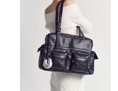 NEW Korean Star's Same Crossbody Bag Samoondoh Trendy Cool Motorcycle Bag Designer Y2K Handbags Casual Single Shoulder Bags