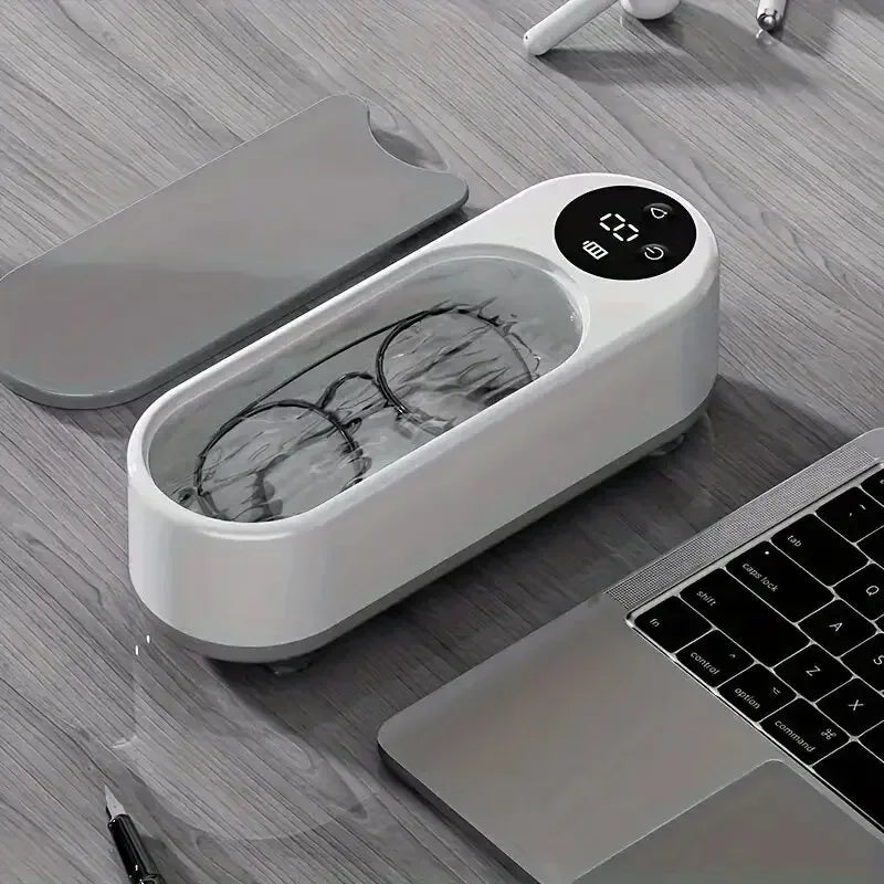 A Portable Glasses Cleaner Jewelry Watch Makeup Brush Necklace Mini Washer Ultrasound Vibration Washing Cleaning Machine