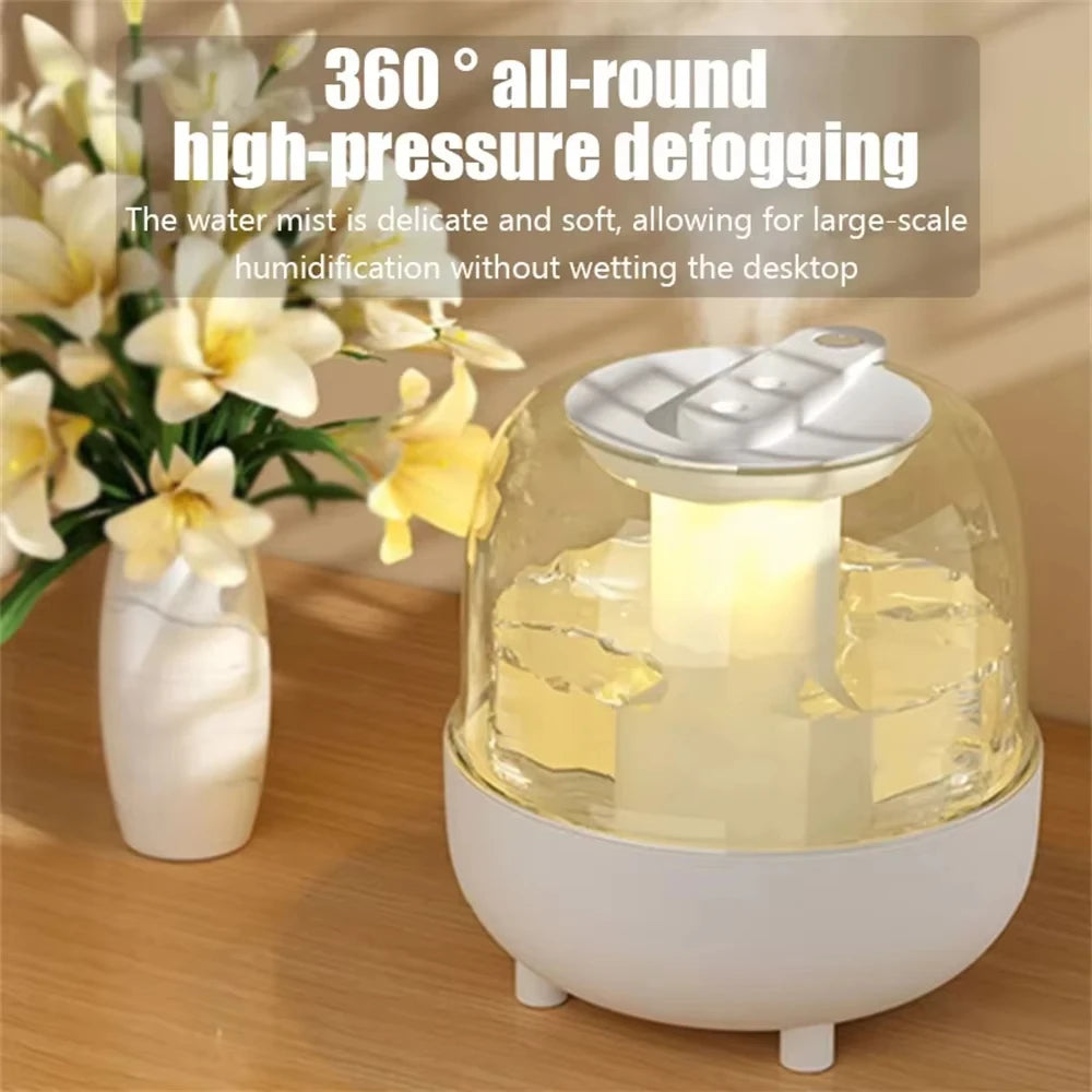 4L Air Humidifier 2 Spray Nozzle Mode Mist Maker Perfume Aroma Diffuser Home Office Large Capacity Color Night Light Purifier
