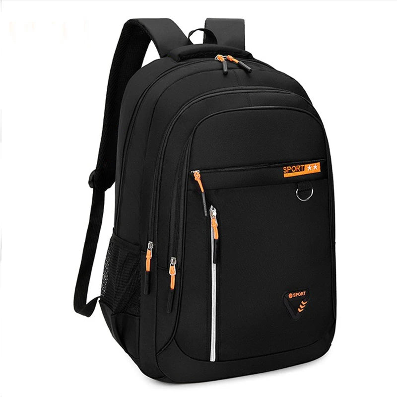 Neutral style backpack for men and women, simple and elegant, large capacity, double shoulder, suitable for travel.
