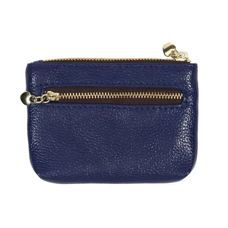 PU Leather Mini Coin Purse Card Holder for Women Zipper Coin Wallet Mini Wallet Ladies Double Zipper Coin Purse Key Wallets