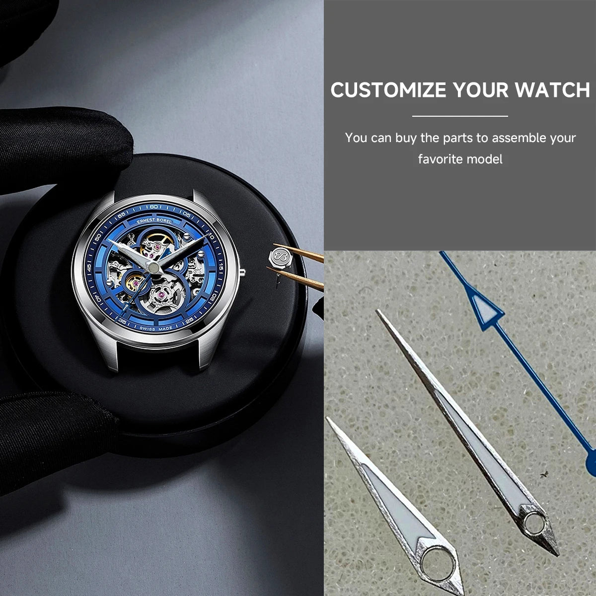 Watch Hands For NH35 NH36 Movement GS Luminous Hands Needle Silver Gold New Design Watch Accessories Hands Movement NH35/364R/7S