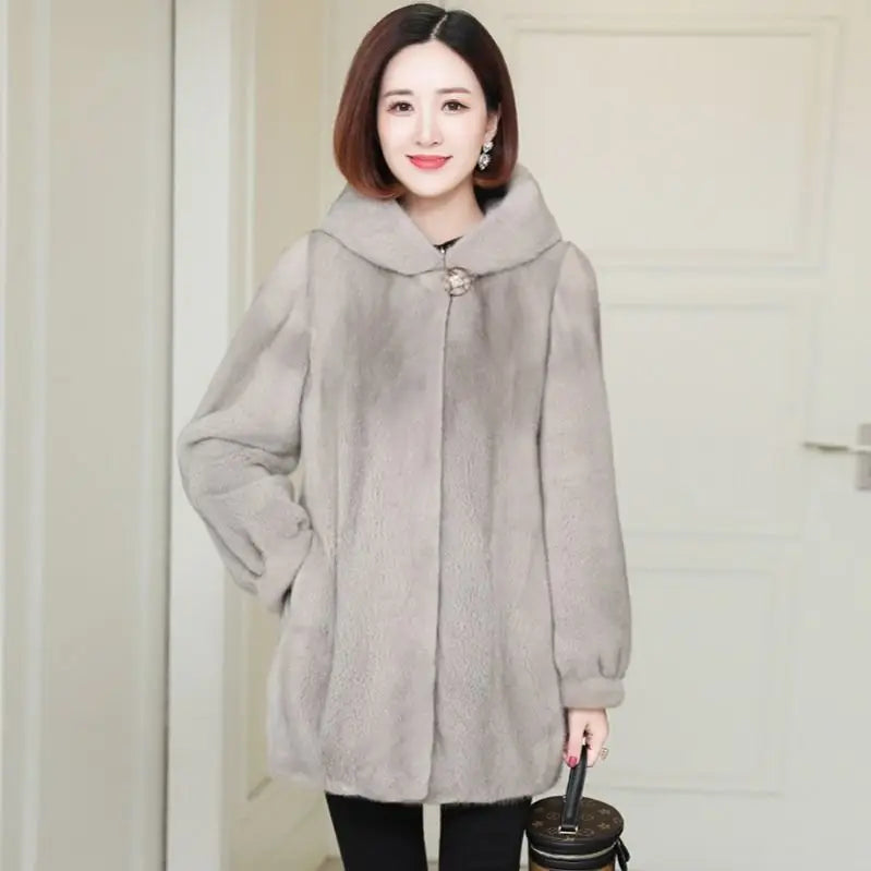 autumn winter women hoode coat