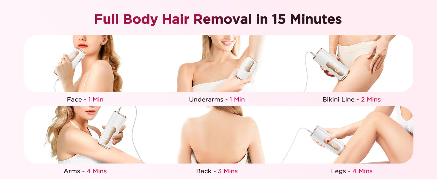 990000 Flash Laser Epilator IPL Hair Removal For Men and Women Body Bikini Facial Permanant Painless IPL Hair Remover Machine