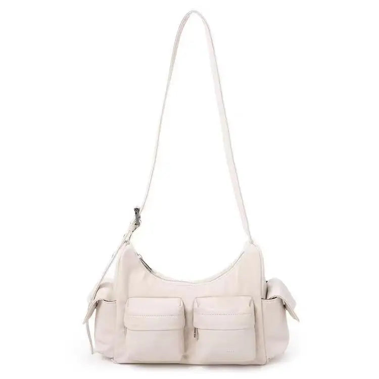NEW Korean Star's Same Crossbody Bag Samoondoh Trendy Cool Motorcycle Bag Designer Y2K Handbags Casual Single Shoulder Bags