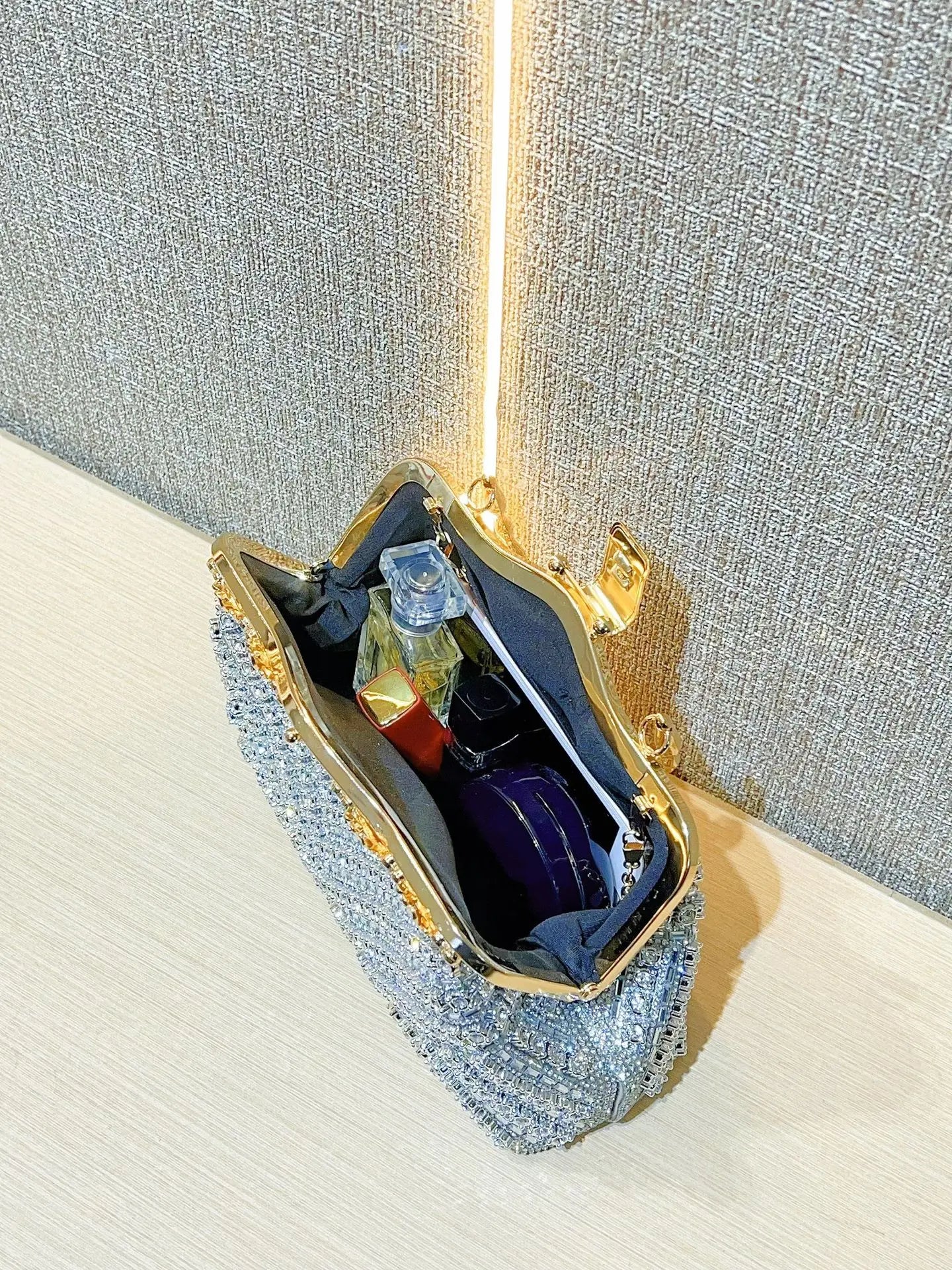Luxury Crystal Shiny Rhinestones Diamonds Evening Bag Women Glitter Handbag Wedding Party Clutch Purse Shoulder Bag 2025 New