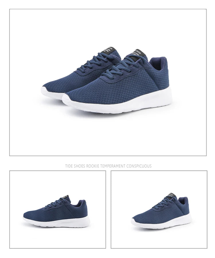 Spring New Men Casual Shoes Lace up Men Shoes Lightweight Comfortable Breathable Walking Sneakers Tenis Feminino Zapatos