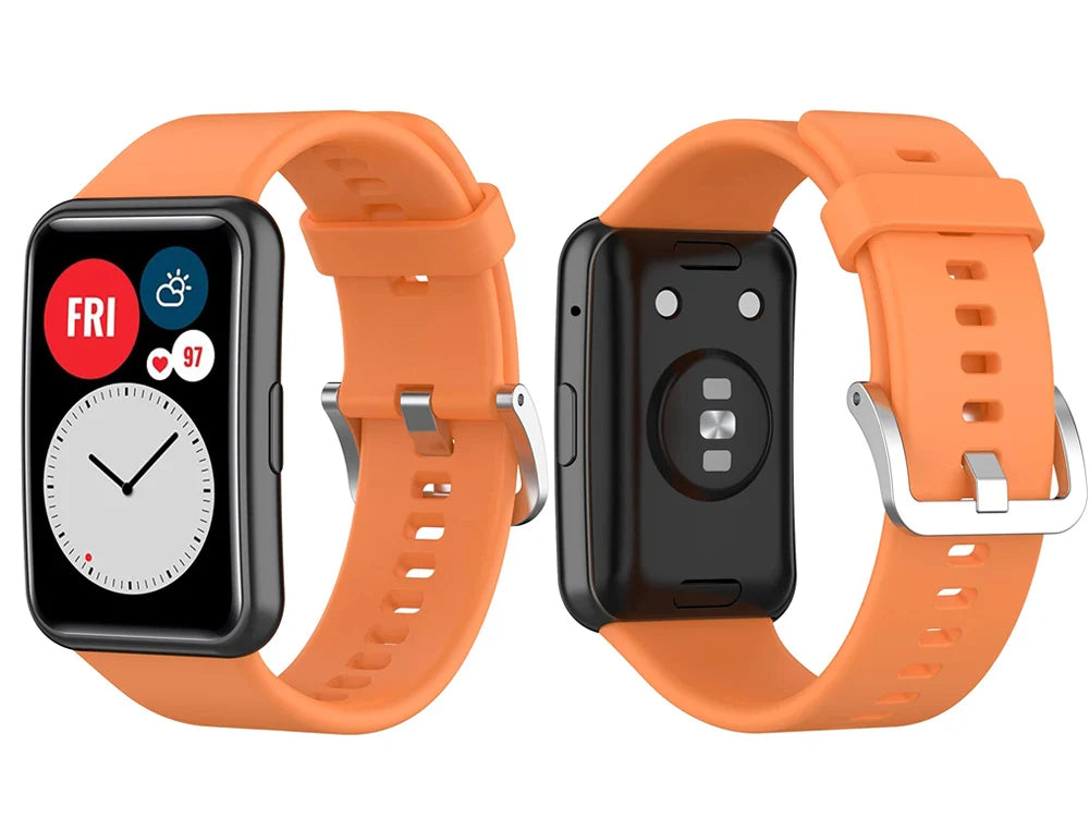 Silicone Band For Huawei Watch FIT Strap Smartwatch Accessories Replacement Wrist bracelet correa huawei watch fit 2021 Strap