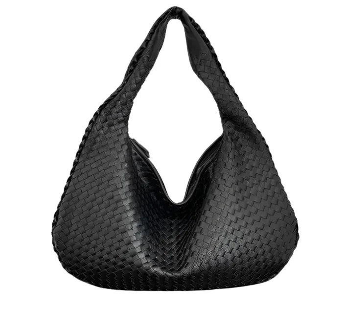 Women's woven handbag commuter bag