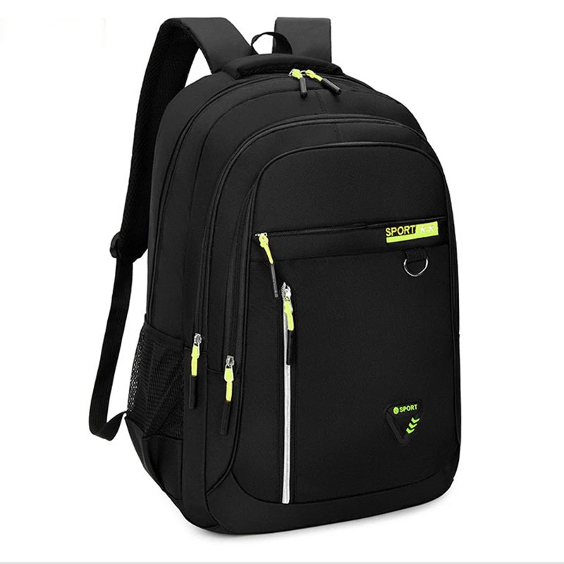 Neutral style backpack for men and women, simple and elegant, large capacity, double shoulder, suitable for travel.
