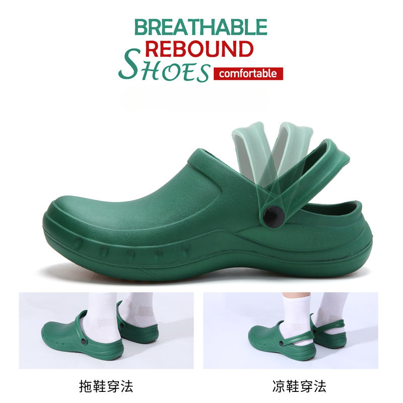 Chef Shoes Lightweight and Slip-resistant EVA Sandles for Doctors Nurses in Hospitals and Labs