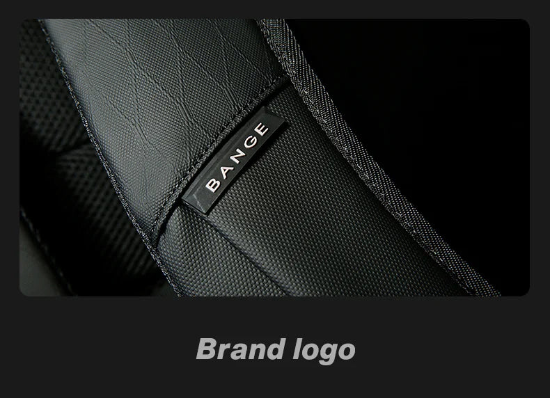 BANGE New Casual Multi-Pockets Big Capacity Daily 15.6inch Laptop Light Waterproof For Business Trip Roomy Men Backpack with YKK